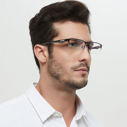 Titan-Multifokus-Lesebrille, photochromes progressives Doppellicht, Anti-Blaulicht
